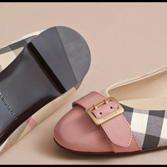 - Burberry Check Ballerina Flats New - Picture 6 of 7